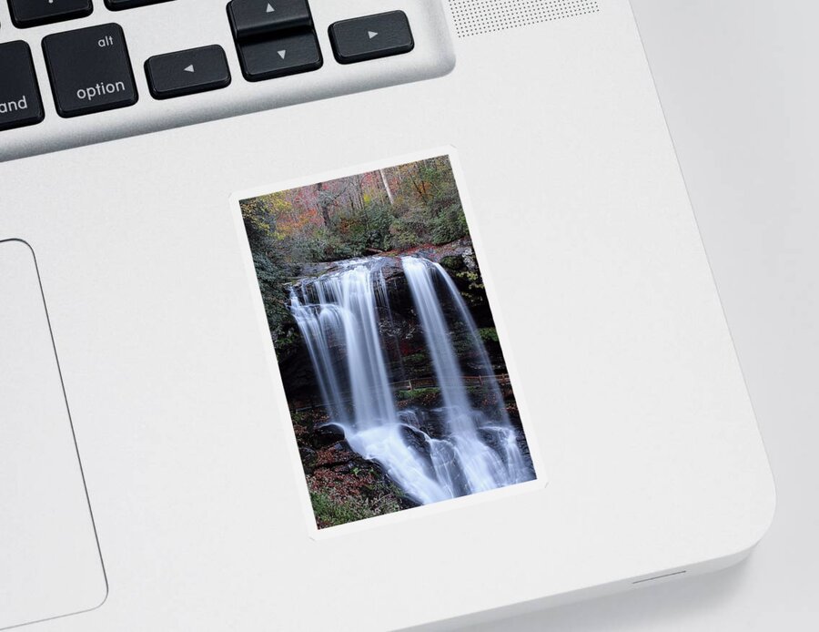 Dry Falls Sticker featuring the photograph Dry Falls In Late Fall by Carol Montoya
