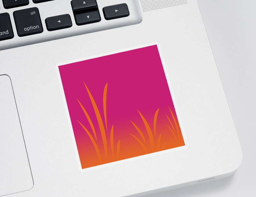 Digital Painting Sticker featuring the painting Dune Sunset No2 by Bonnie Bruno
