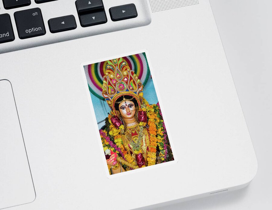 Durga Sticker featuring the photograph Durga by Tim Gainey