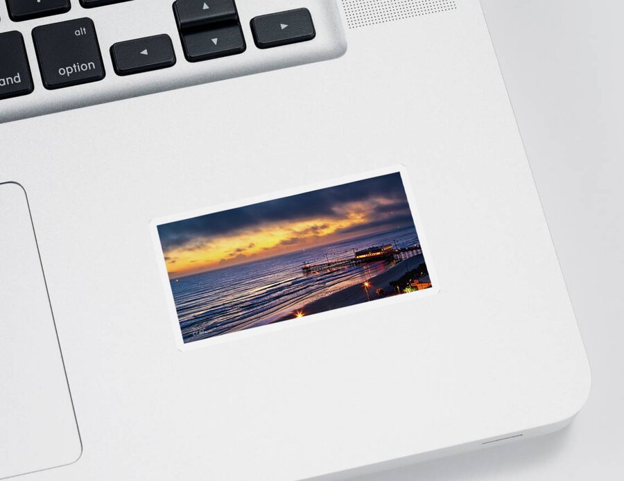 Beach Sticker featuring the photograph Early Morning In Daytona Beach by Christopher Holmes