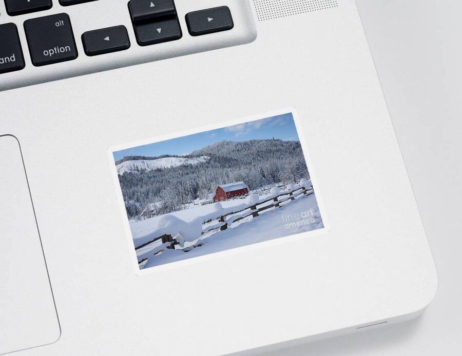 December Sticker featuring the photograph Easterday Ranch 3 by Idaho Scenic Images Linda Lantzy
