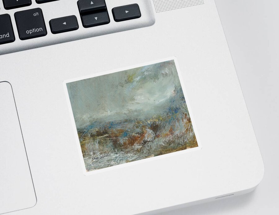 Storm Sticker featuring the painting Elemental 35 by David Ladmore