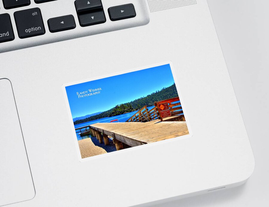 Landscape Sticker featuring the photograph Emerald Pier by Randy Wehner