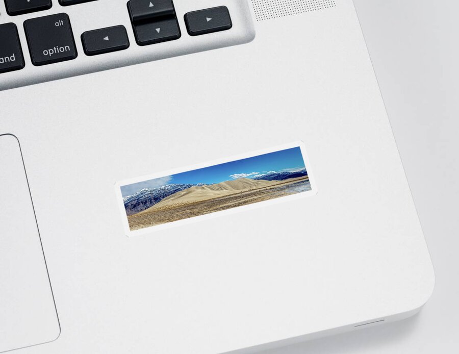 California Sticker featuring the photograph Eureka Dunes - Death Valley by Peter Tellone