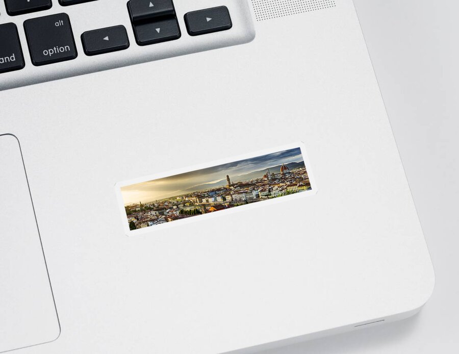 Florence Sticker featuring the photograph Evening in Florence by Weston Westmoreland