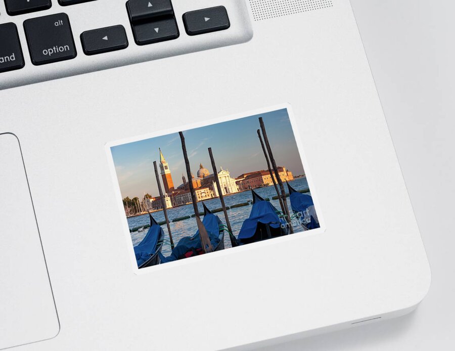 Venice Sticker featuring the photograph Evening in Venice by Brian Jannsen