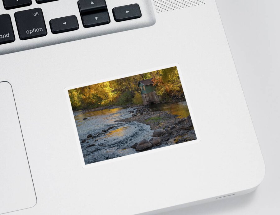 Animas River Sticker featuring the photograph Fall Fishing on the Animas by Jen Manganello