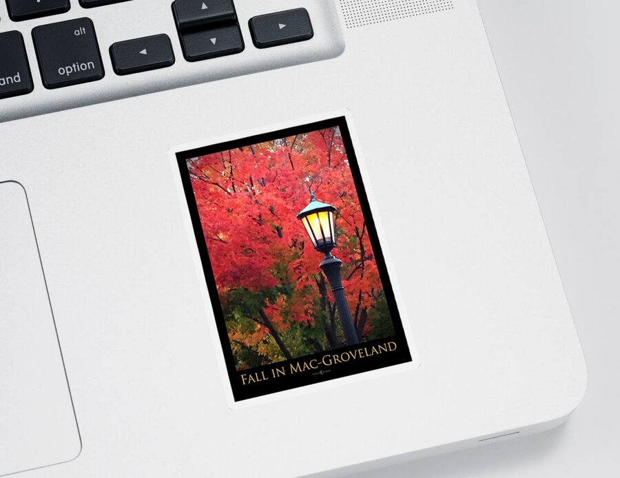 Minnesota Sticker featuring the photograph Fall in Mac-Groveland by Tim Nyberg