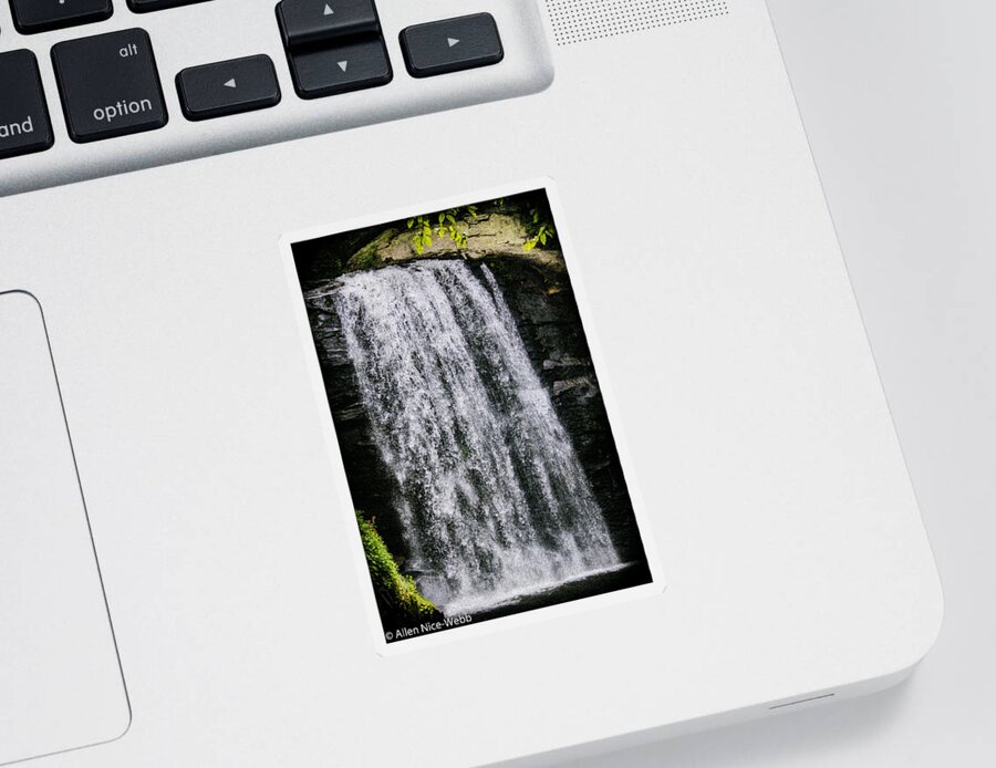 Waterfall Sticker featuring the photograph Falling For You by Allen Nice-Webb