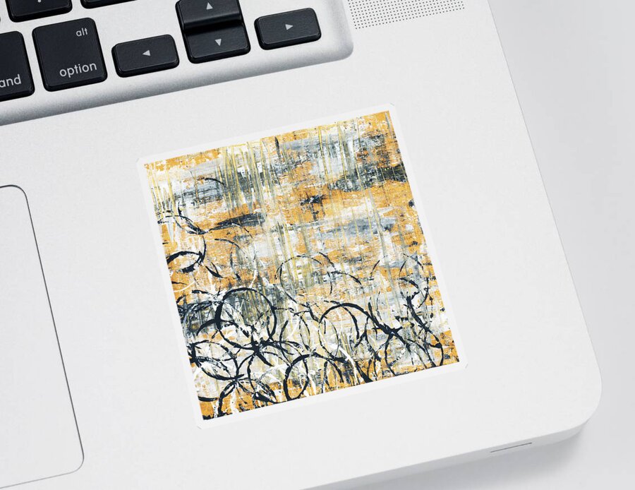 Painting Sticker featuring the painting Falls Design 3 by Megan Aroon