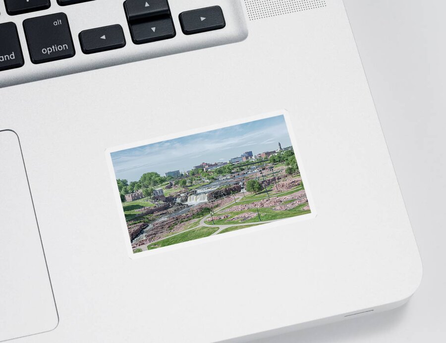 Waterfalls Sticker featuring the photograph Falls Park by Susan Rissi Tregoning