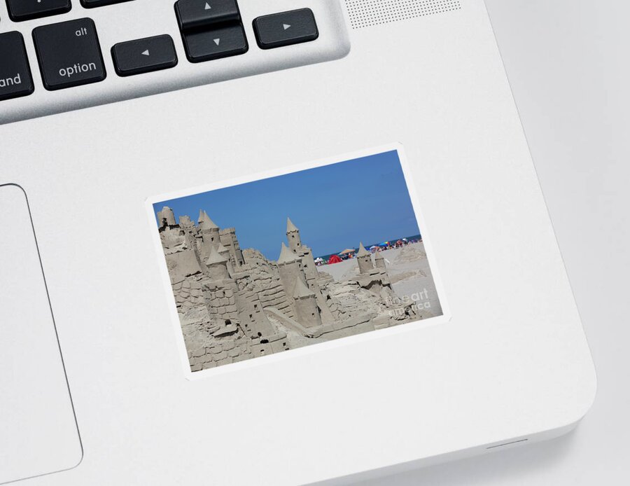 Architectural Model Sticker featuring the photograph Fancy Sand Castle by Anthony Totah