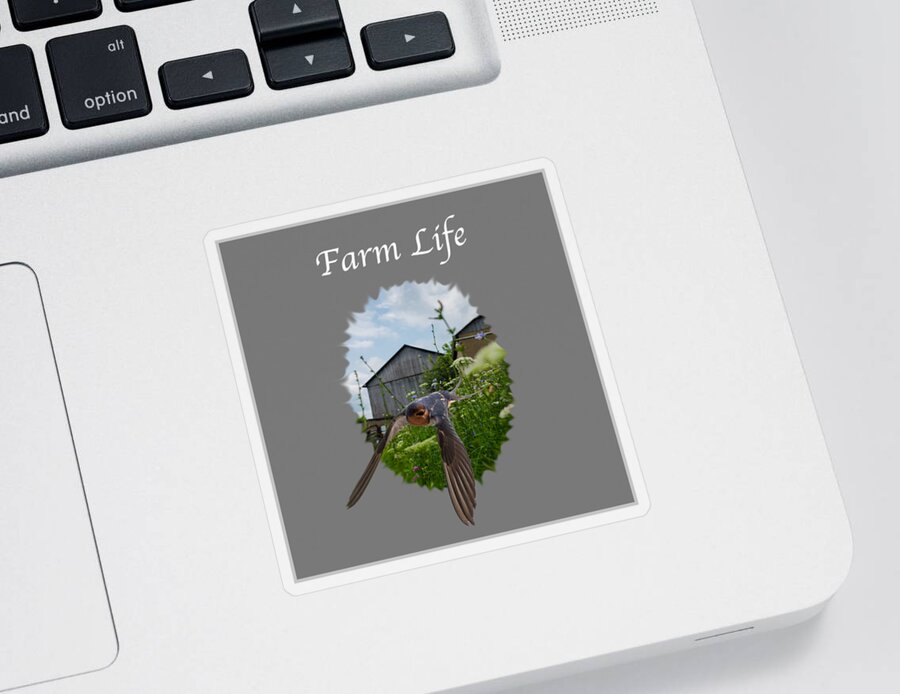 Farm Sticker featuring the photograph Farm Life by Holden The Moment