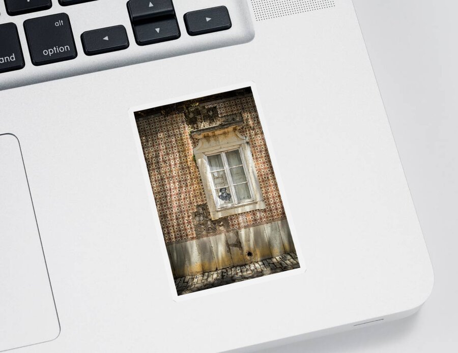 Faro Sticker featuring the photograph Faro Window by Nigel R Bell