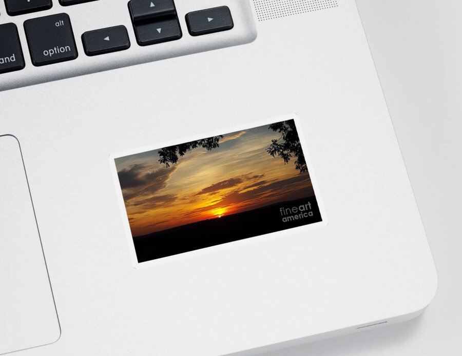Sunset Sticker featuring the photograph Final Moments by Dani McEvoy