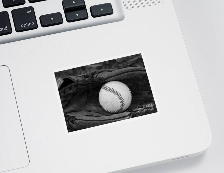 Baseball Sticker featuring the photograph First Love 2 by Leah McPhail