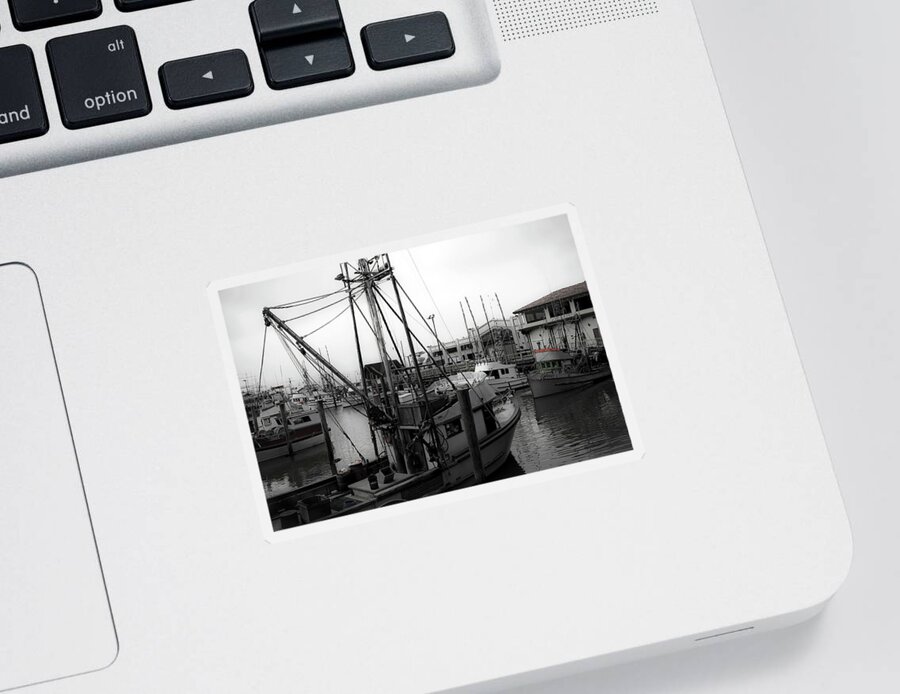Fisherman's Wharf Sticker featuring the photograph Fishing Boat SF by Lee Santa