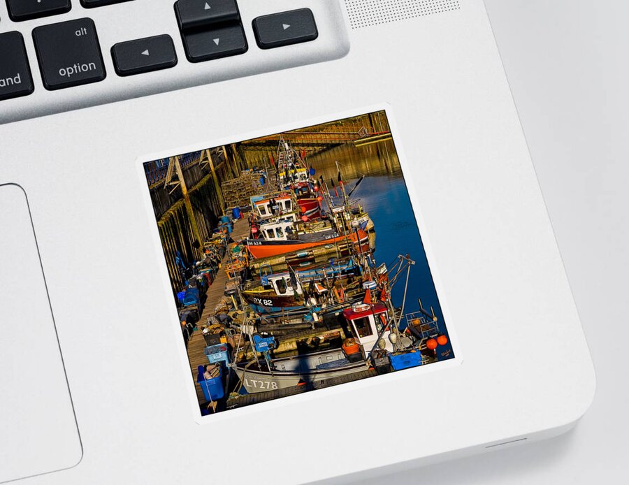 Brighton Sticker featuring the photograph Fishing Fleet by Chris Lord