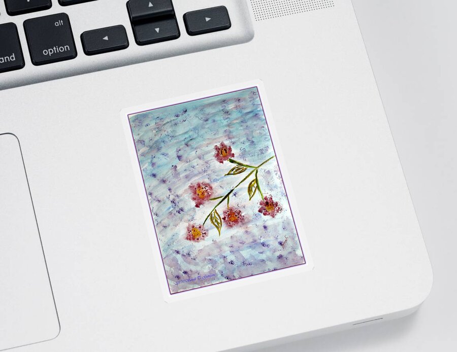 Art For Sale Sticker featuring the painting Flowering Branch by Sonali Gangane