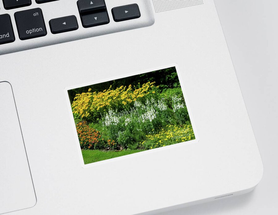 Michelle Meenawong Sticker featuring the photograph Flowers In The Park by Michelle Meenawong
