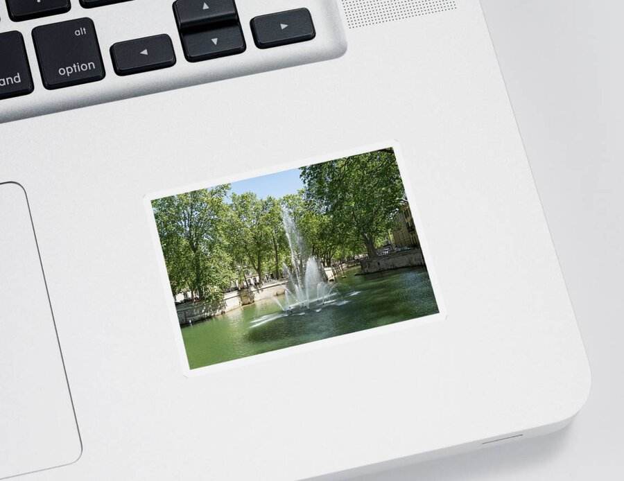 Water Sticker featuring the photograph Fontaine De Nimes by Scott Carruthers