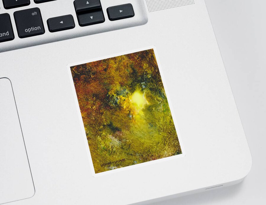 Forest Sticker featuring the painting Forest Light 65 by David Ladmore