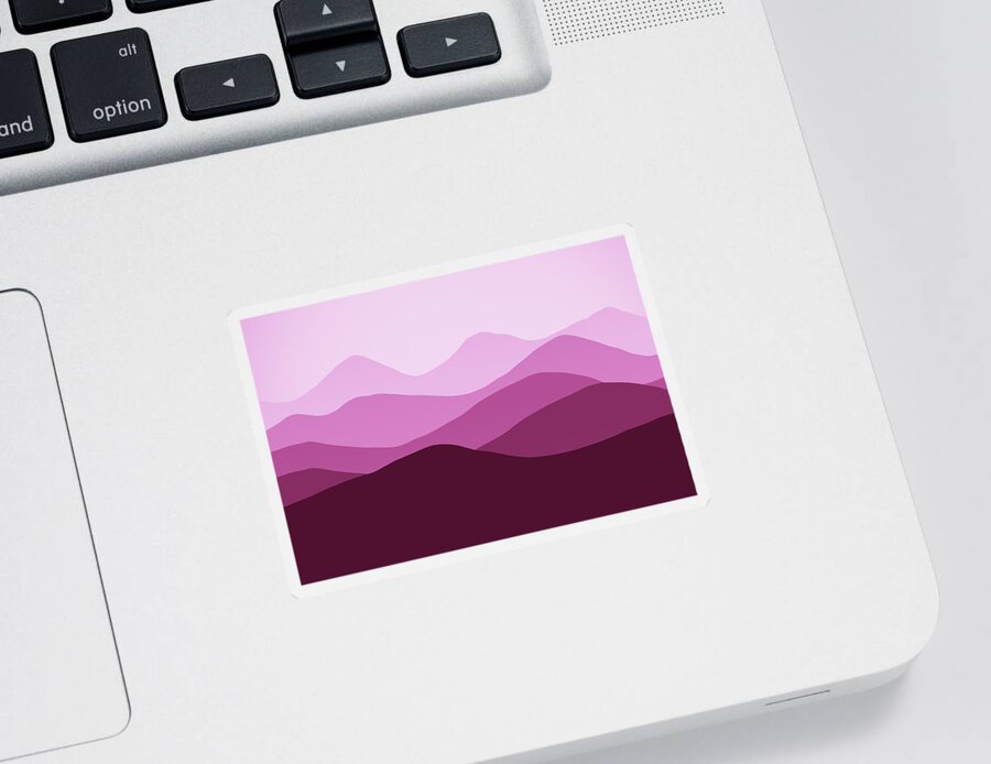 Forever Magenta Spring Sticker featuring the digital art Forever Magenta Spring by Georgiana Romanovna
