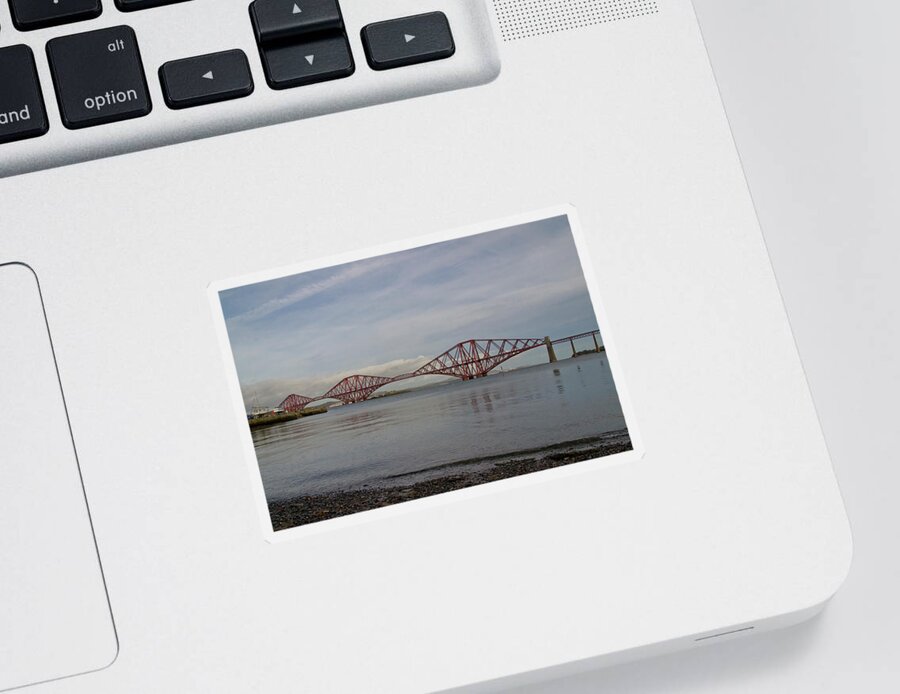 Forth Bridge Sticker featuring the photograph Forth Rail Bridge by Elena Perelman