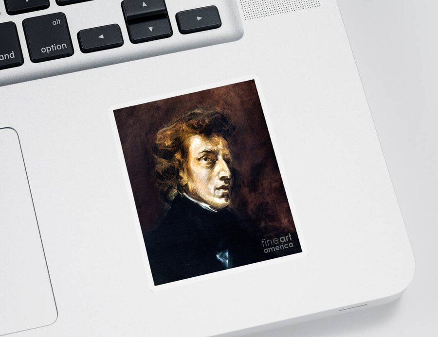 1838 Sticker featuring the photograph Frederic Chopin by Granger