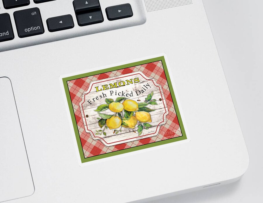 Kitchen Sticker featuring the painting Fresh Fruit-JP3746 by Jean Plout