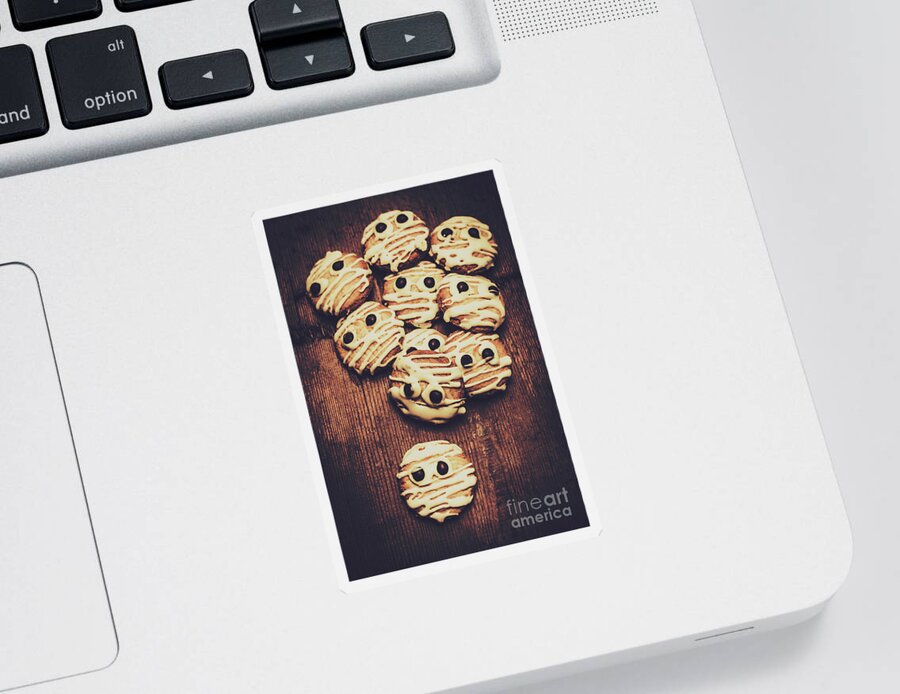 Dessert Sticker featuring the photograph Fright night party baking by Jorgo Photography