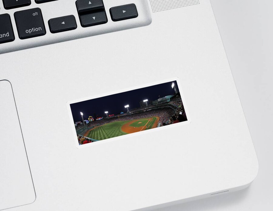 Red Sox Sticker featuring the photograph Game Night Boston Fenway Park by Juergen Roth