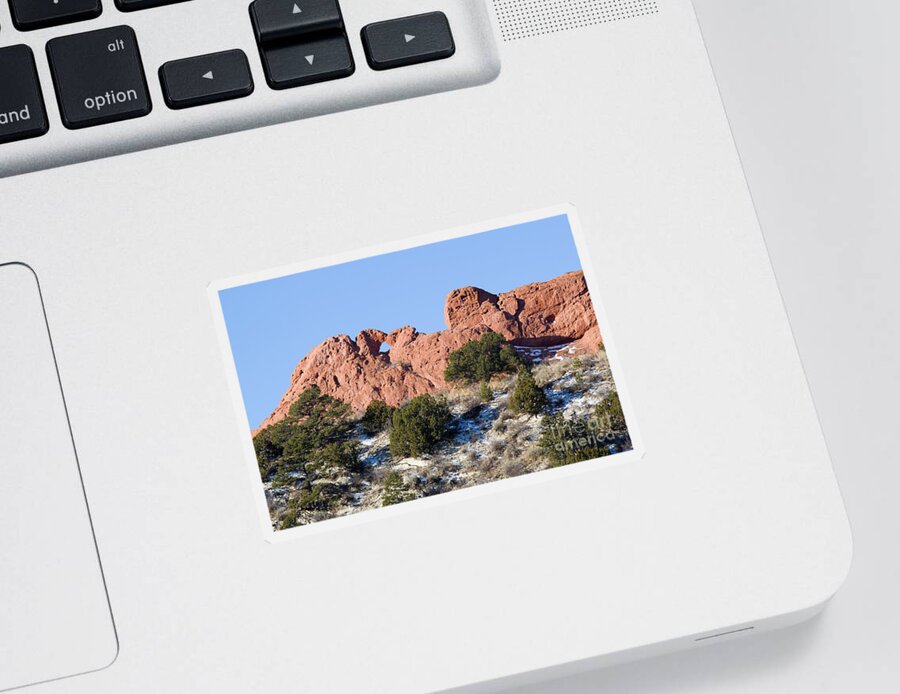 Kissing Camels Sticker featuring the photograph Garden of the Gods and Kissing Camels by Steven Krull