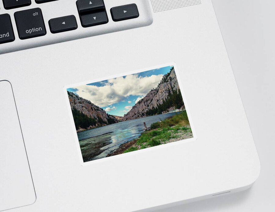 North America Sticker featuring the photograph Gates of the Mountains by Nisah Cheatham