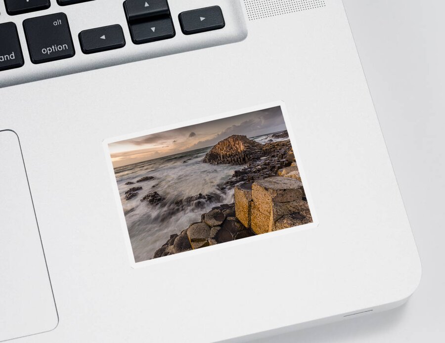 Giants Sticker featuring the photograph Giants Causeway 3 by Nigel R Bell