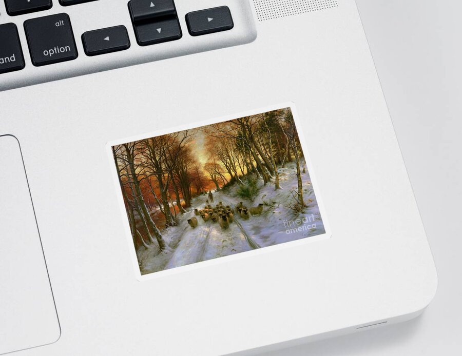 Glowed Sticker featuring the painting Glowed with Tints of Evening Hours by Joseph Farquharson