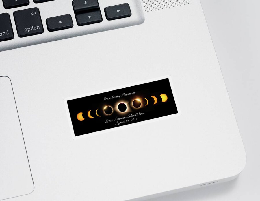 Solar Sticker featuring the photograph Great American Solar Eclipse by C Renee Martin
