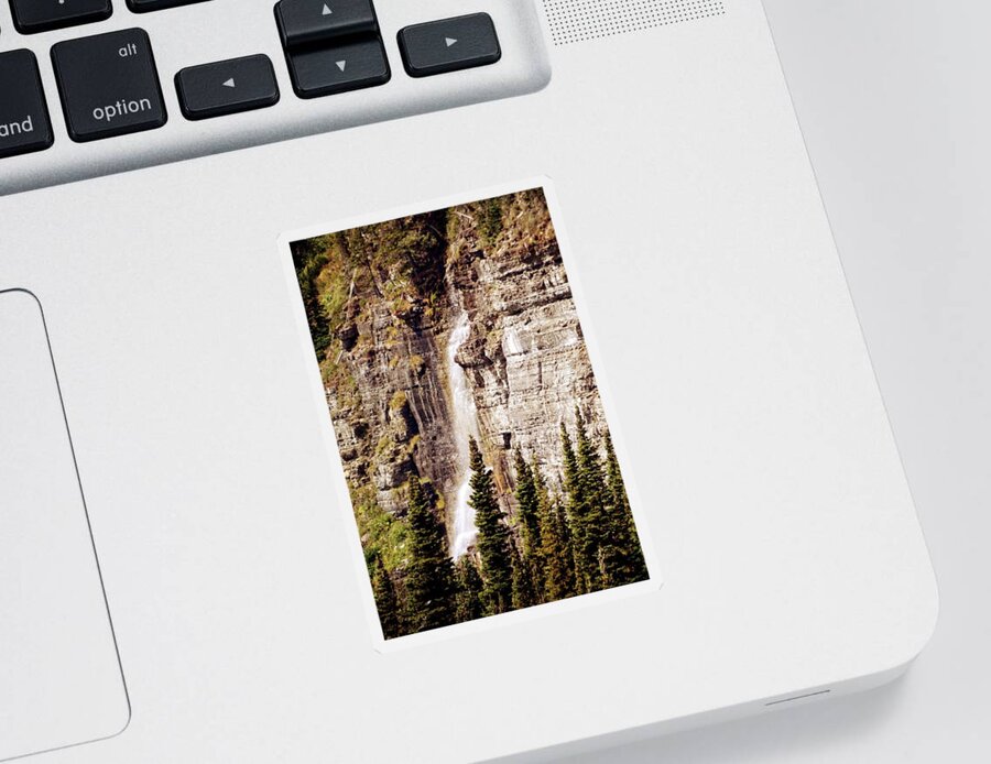 Waterfall Sticker featuring the photograph GTTS Waterfall by Marty Koch