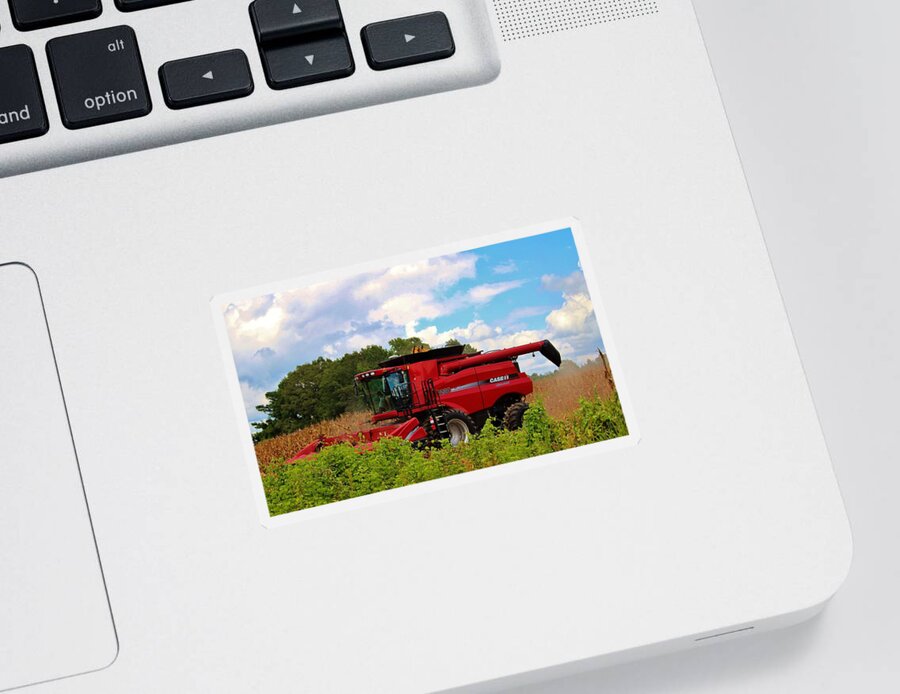 Harvest Sticker featuring the photograph Harvest Time by Cynthia Guinn