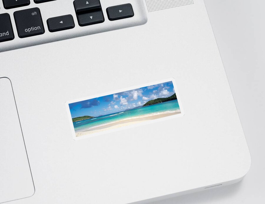 Photography Sticker featuring the photograph Hawksnest Bay Virgin Islands National by Panoramic Images