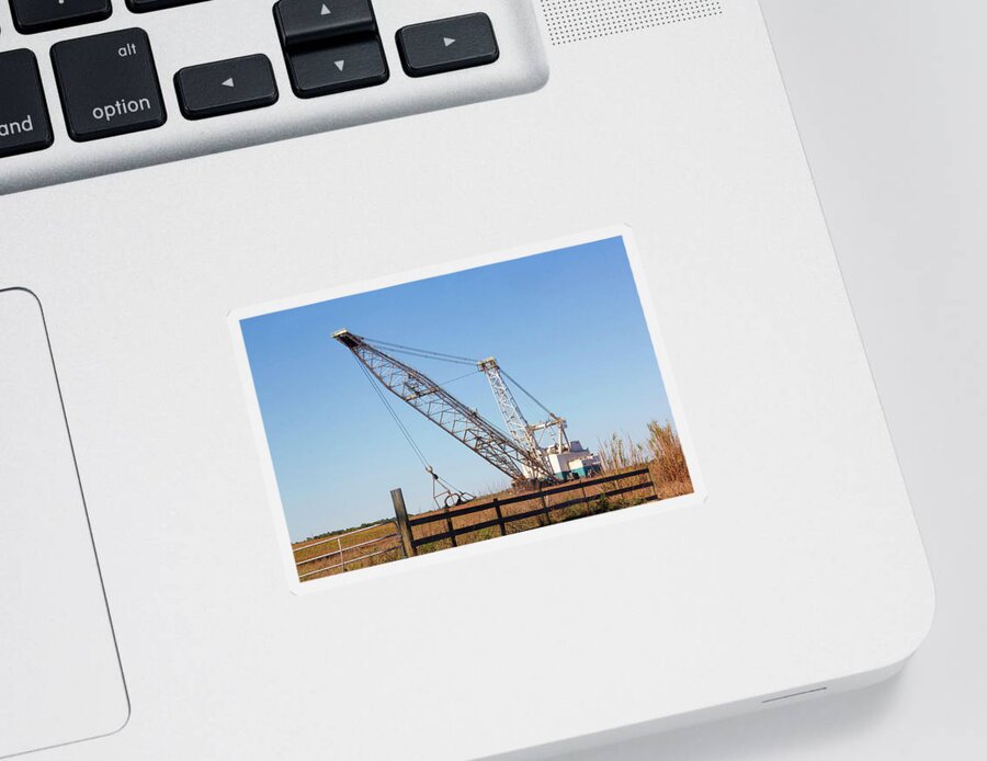 Dragline Sticker featuring the photograph Heavy Lifting 2 - Phosphate Mining by HH Photography of Florida