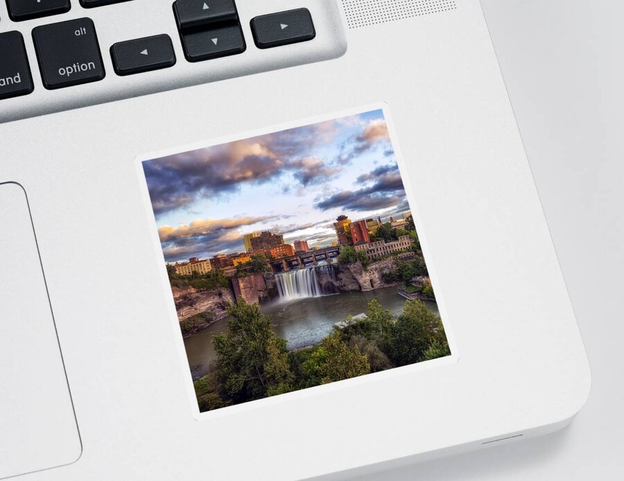  Sticker featuring the photograph High Falls Crop by Mark Papke