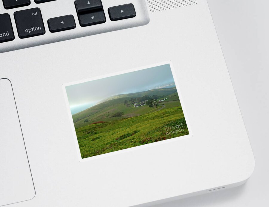 Photography Sticker featuring the photograph Historic Pierce Point Ranch in Point Reyes by Charlene Mitchell