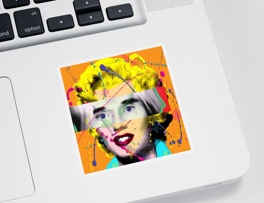 Digital Sticker featuring the painting Homage to Warhol by Gary Grayson