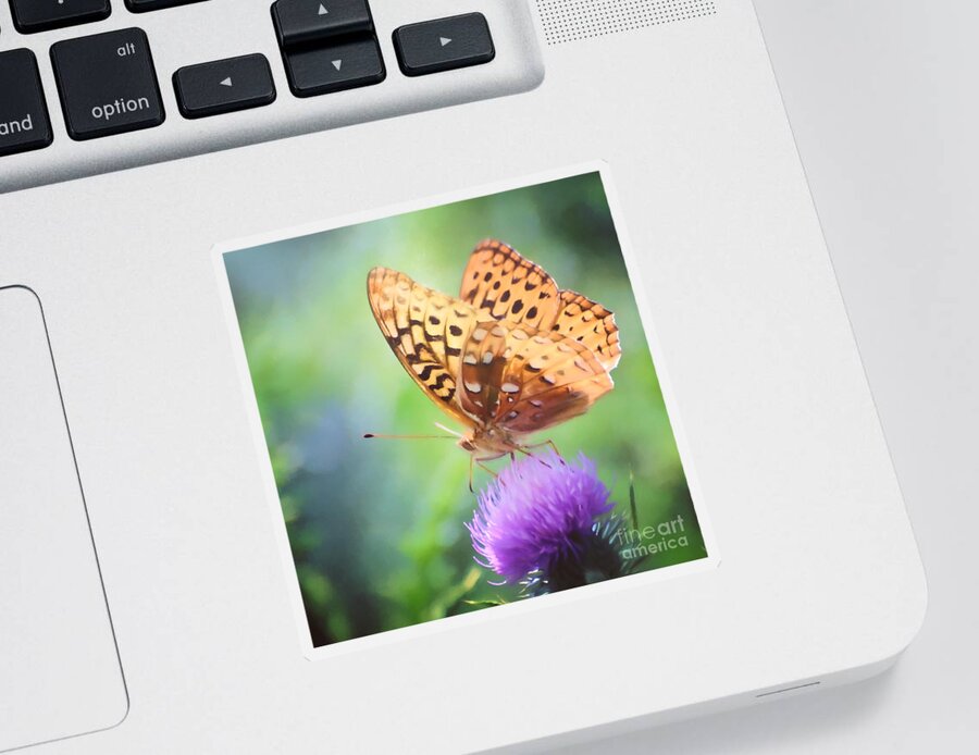 Butterfly Sticker featuring the photograph Hope Is .... by Kerri Farley
