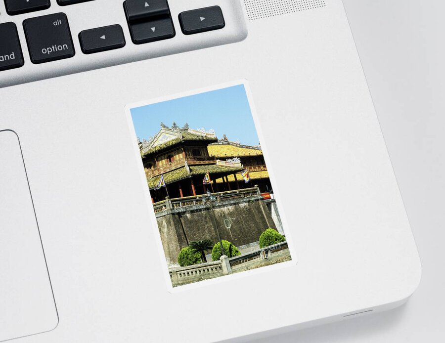 Vietnam Sticker featuring the photograph Hue Imperial Citadel 02 by Rick Piper Photography