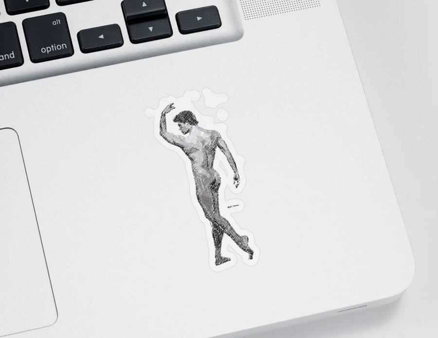 Rafael Salazar Sticker featuring the digital art I Can Do Anything I by Rafael Salazar