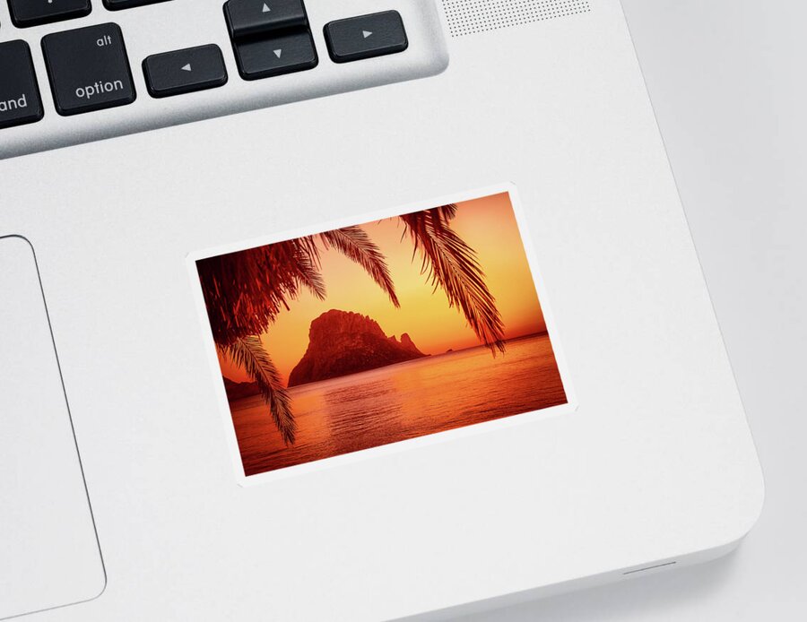 Ibiza Sticker featuring the photograph Ibiza Sunset by Iryna Goodall