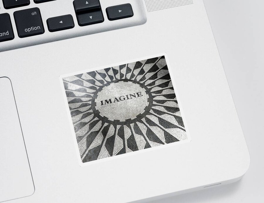 Imagine Sticker featuring the photograph Imagine - Strawberry Fields by Juergen Weiss