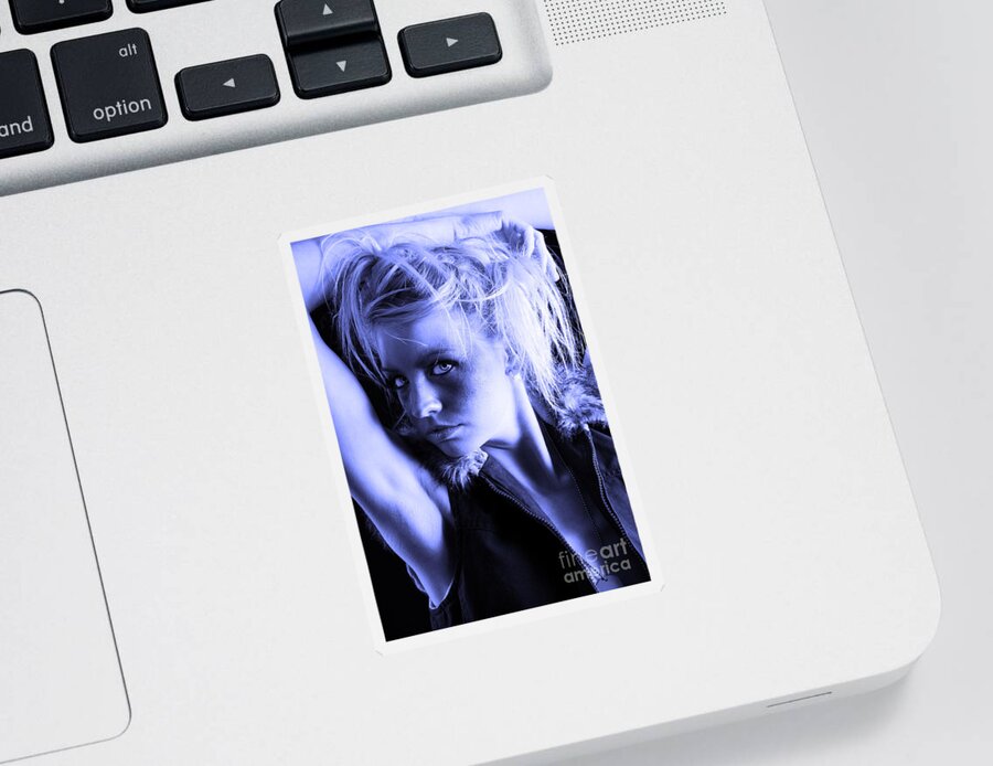 Artistic Photographs Sticker featuring the photograph In the Blue by Robert WK Clark